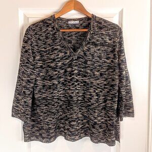 Duna Hand-Loomed V-Neck Pullover Sweater